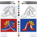 2 Pack Pre Drawn Canvas Painting Kit 8x10 G873790