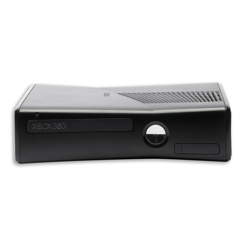 Black Xbox 360 S 4GB Game Console with 2 Wireless Controllers Y409020