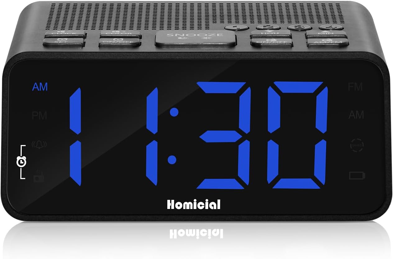 1.4” LED Digital Alarm Clock Radio with AM/FM Radio O79935