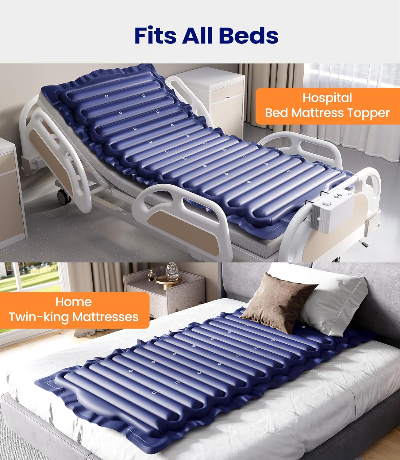 Alternating Air Pressure Mattress Pad with Adjustable Pump L900