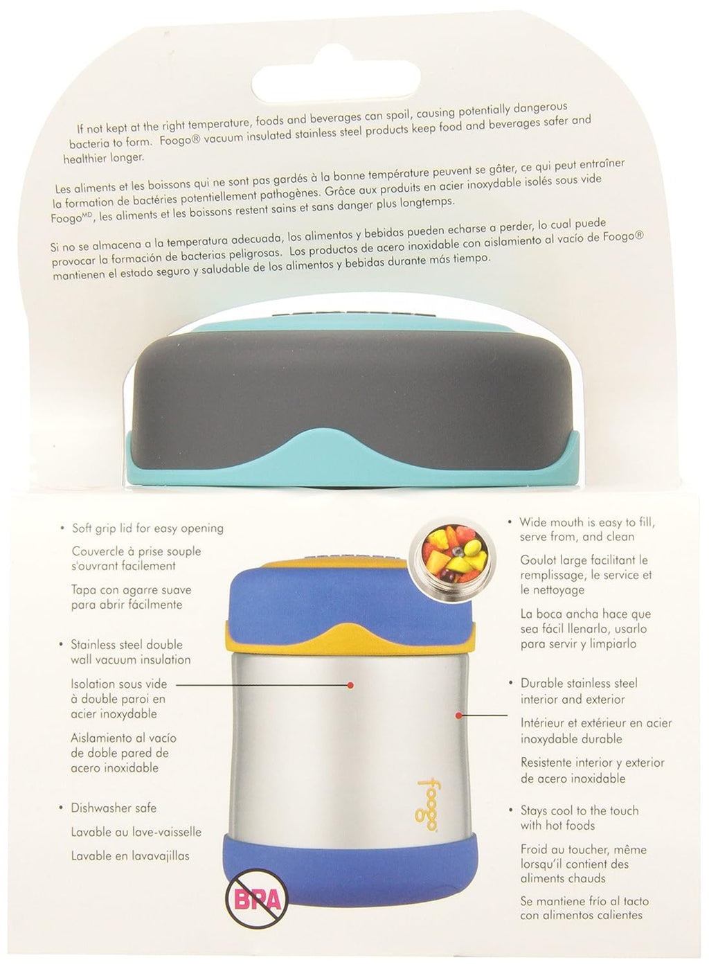 10-Ounce Stainless Steel Food Jar L83393