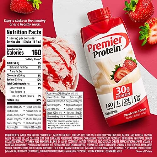 Strawberries & Cream High Protein Shake (15 X 11 Fl Ounce) R188