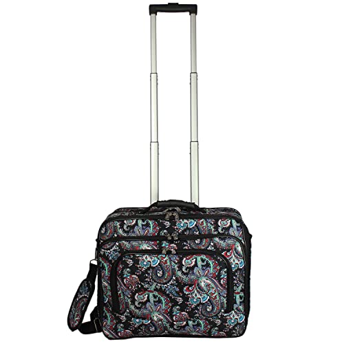Women's Fashion Print Rolling 17" Laptop Case H3991