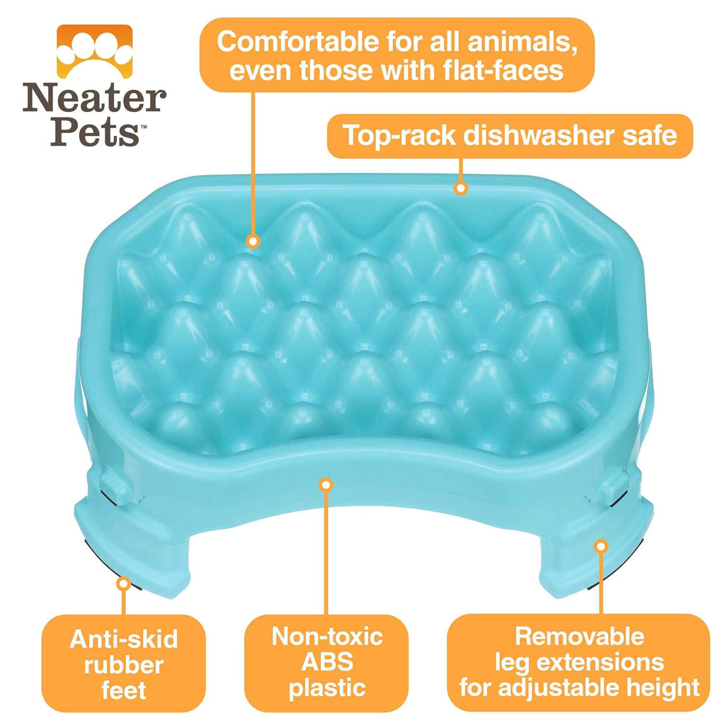 Raised Slow Feeder Dog Bowl W339
