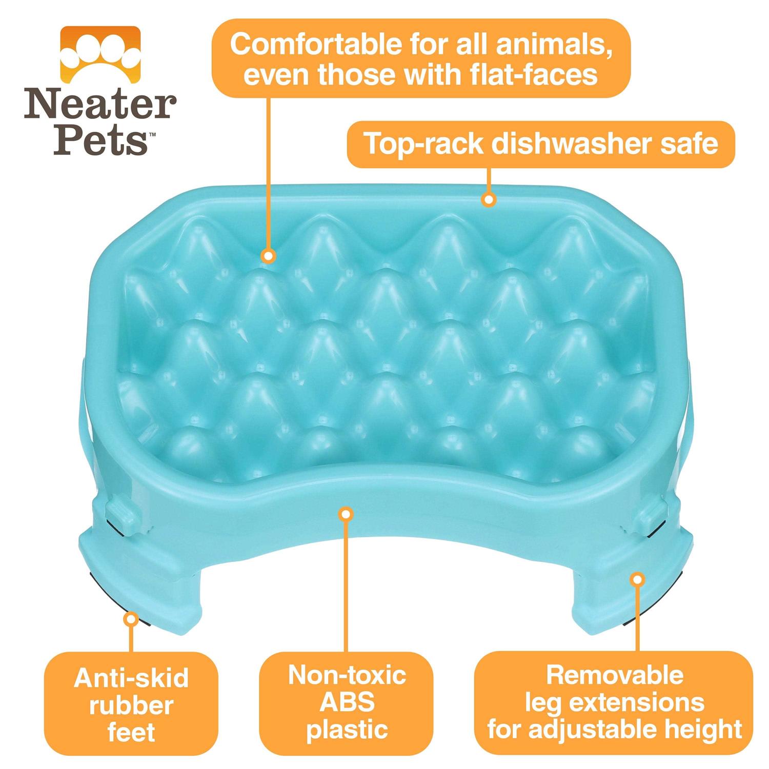 Raised Slow Feeder Dog Bowl W339