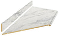 8 ft. White Laminate Countertop Kit with Left Miter and Full Wrap Ogee Edge P641
