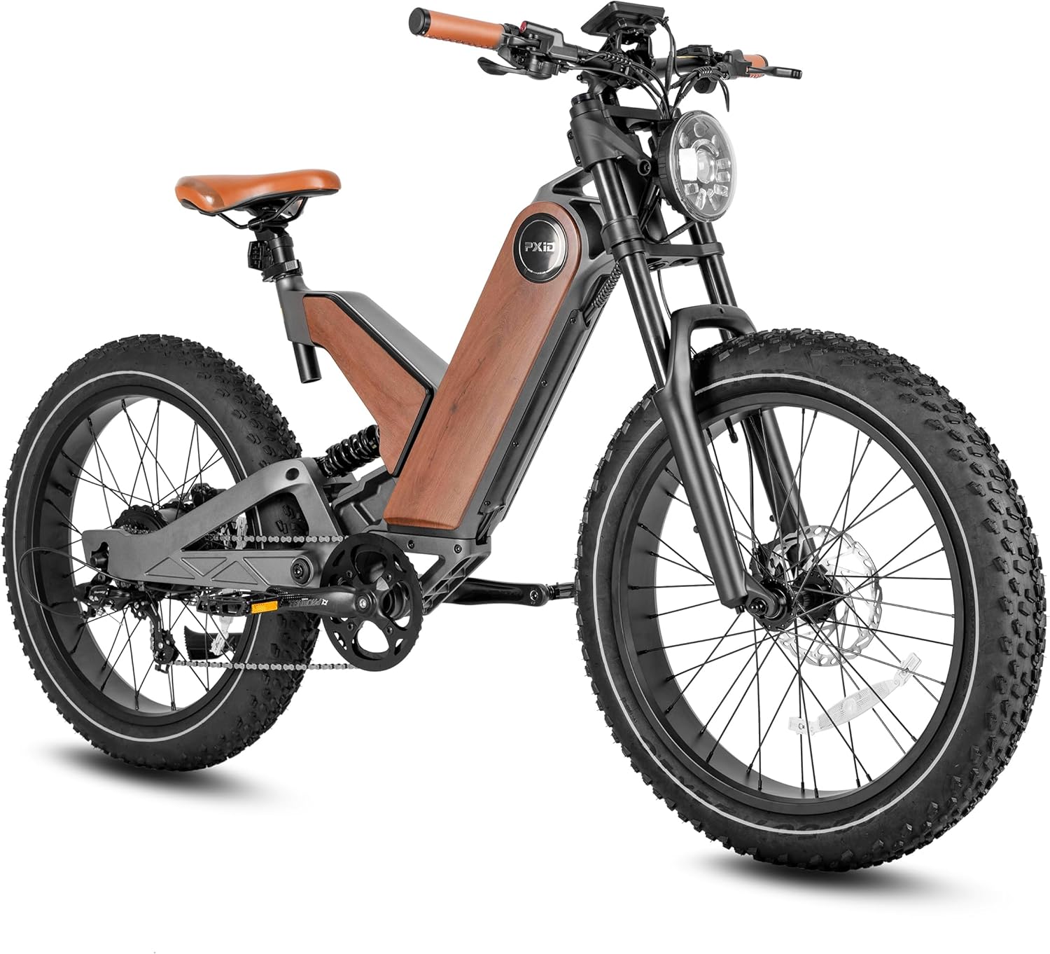 24 * 4.0" Fat Tires Electric Bicycle with 48V20Ah Battery, 7 Gears, Full Suspension Hydraulic Brakes C95095