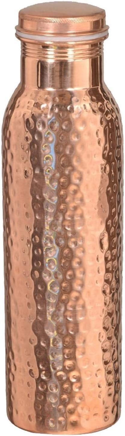 32 Oz Hammered Copper Water Bottle H8379