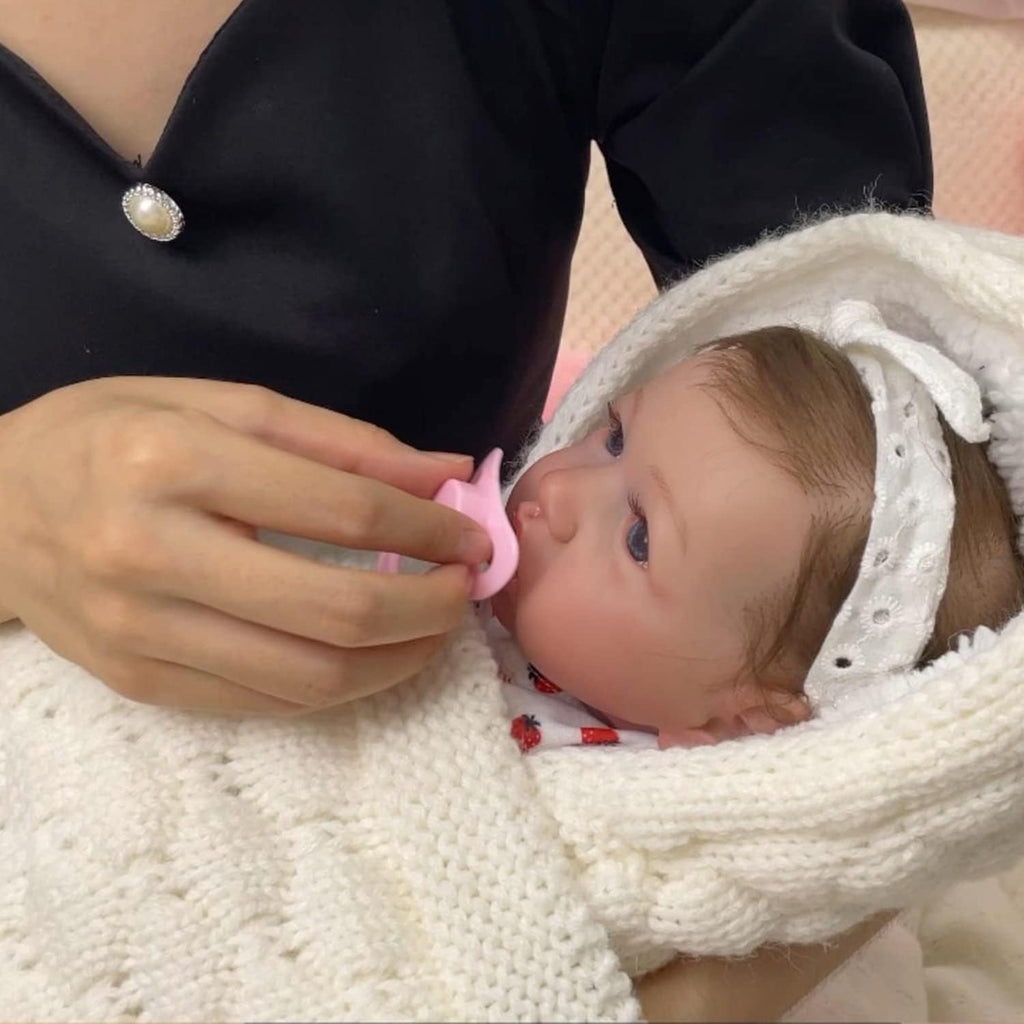 20 Inch Weighted Cloth Body Reborn Baby Doll V27680
