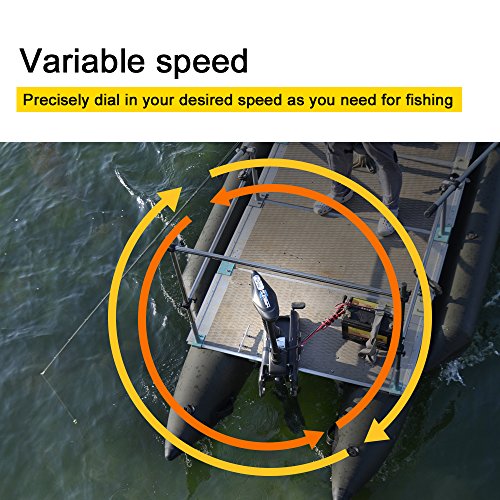 12V 55LBS 54" Shaft Bow Mount Electric Trolling Motor with 2.4G Remote Control D560