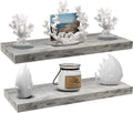 Gray Wood Floating Wall Shelf E860453