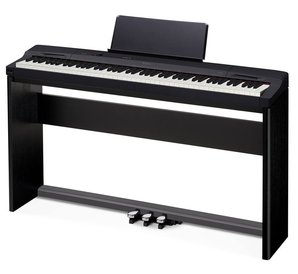 Black Digital Piano with Stand and Pedals B73156