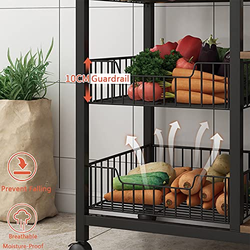 5-Tier Kitchen Bakers Rack with Shelves Y394