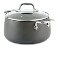 Hard Anodized Nonstick Stockpot 4 Quart Black K380