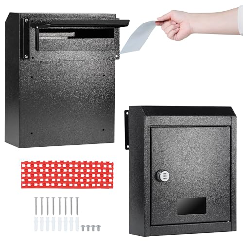 16.5" x 12.5" x 6" Adjustable Chute Deposit Safe Mail Box H839794
