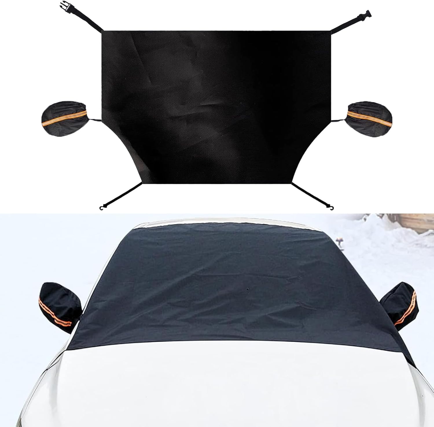 Black Windshield Cover 84.64" x 49.21" D7135