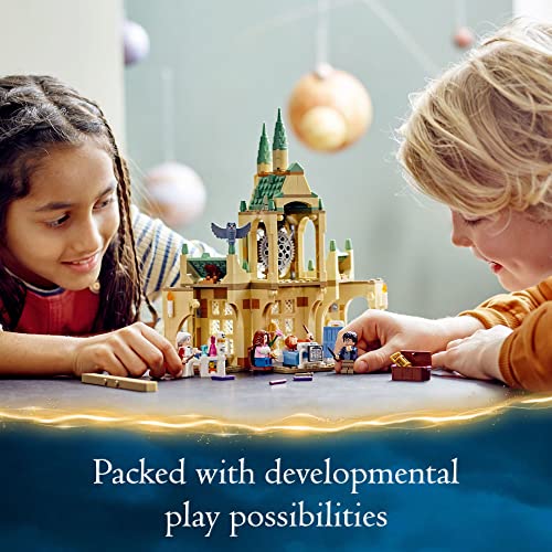 LEGO Harry Potter Hogwarts Hospital Wing 76398 Building Toy Castle Kit with Clock Tower S488