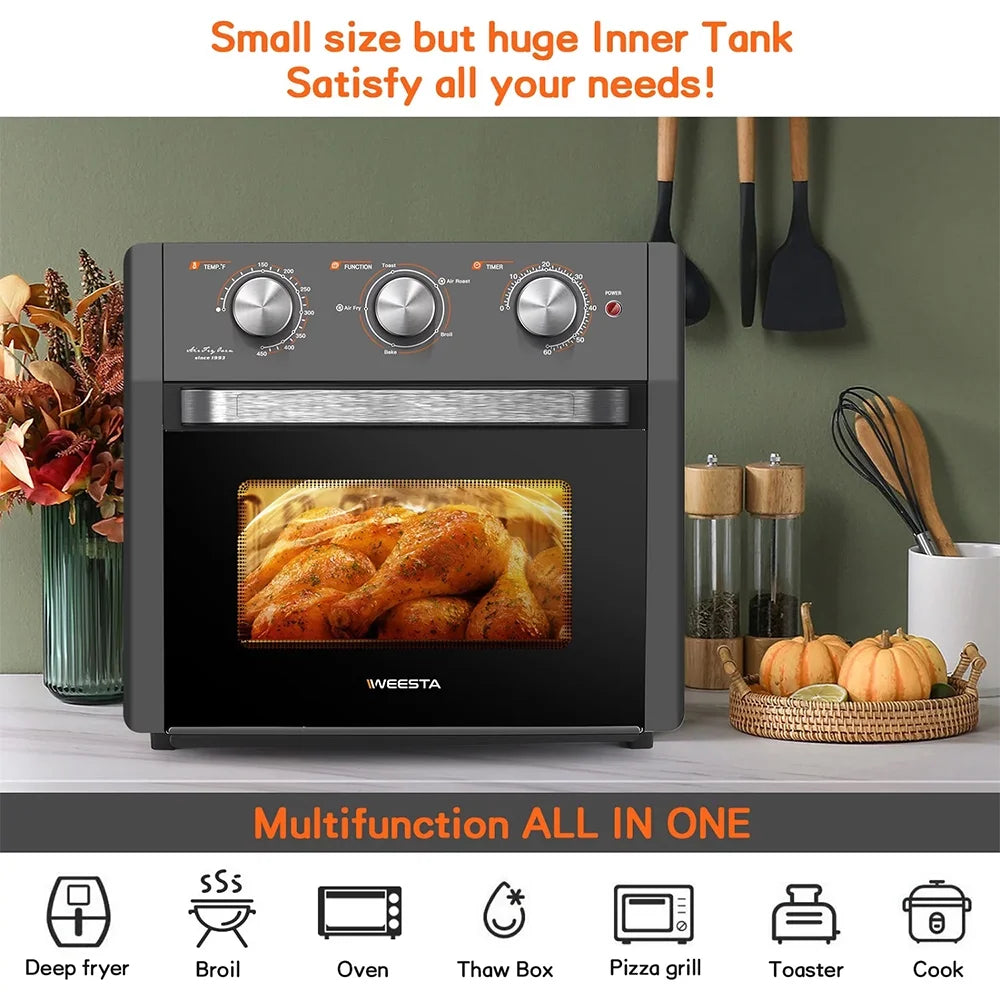 20QT 1300W Black Air Fryer Oven Combo C7453