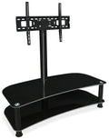 Floor TV Stand with Glass Shelves D27745