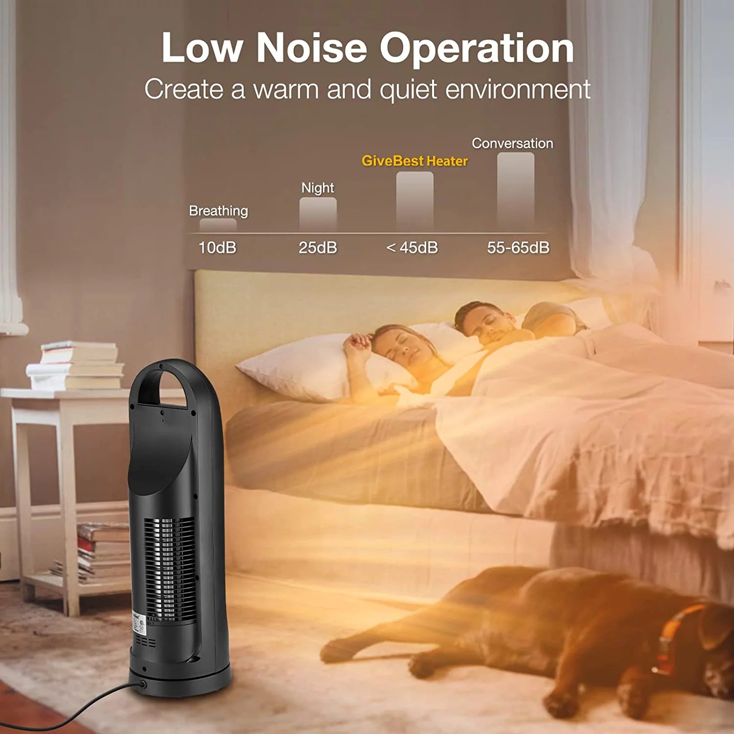 Tower Space Heater, 22" Electric Oscillating Floor Heater with Thermostat, Remote, Timer, 1500W U814804