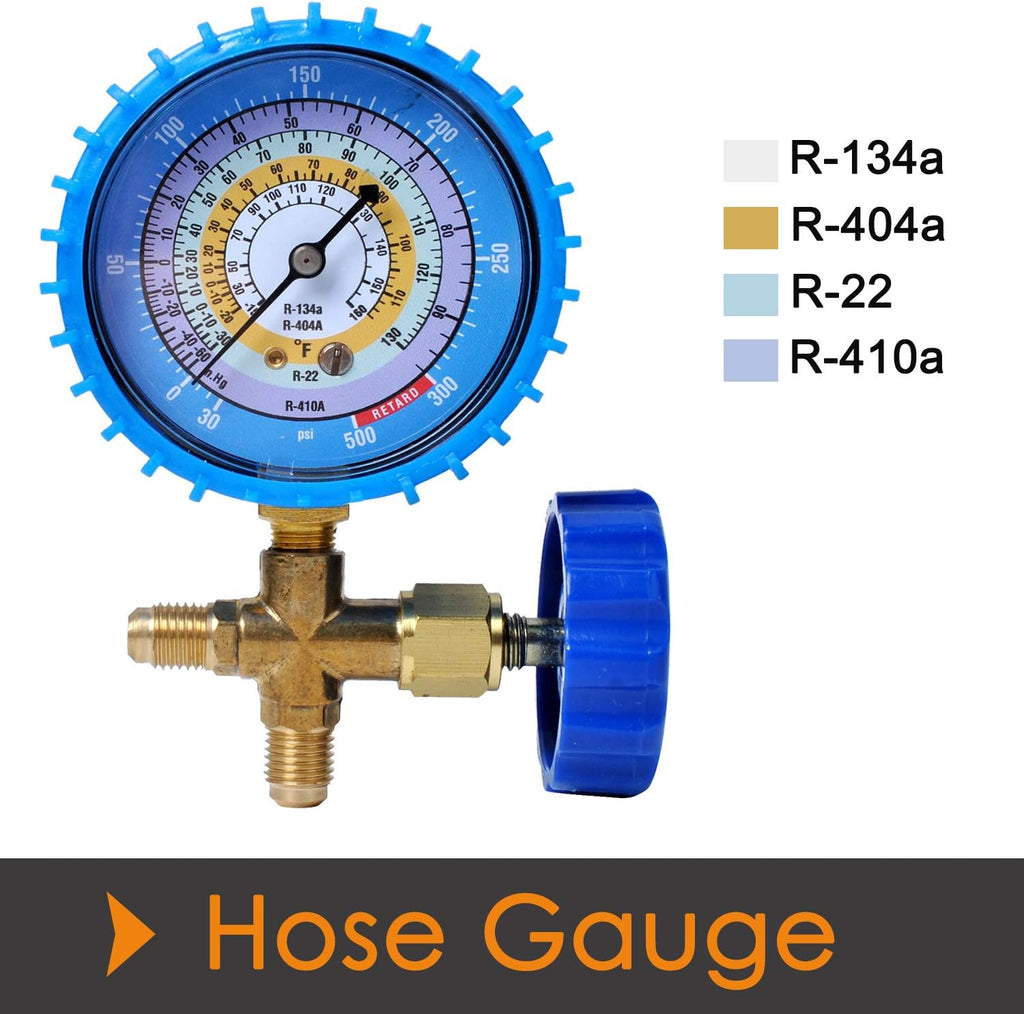 R410a R134a R22 R404a Manifold Gauge Hose Kit U475249