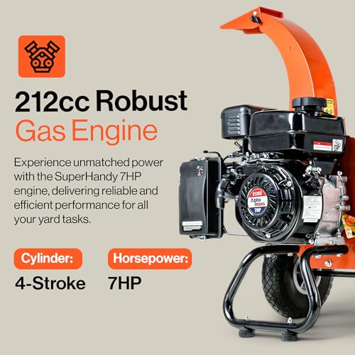 7HP Compact Wood Chipper Shredder Mulcher E92820