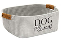 Gray Cotton Dog Toy Storage Bin V388139