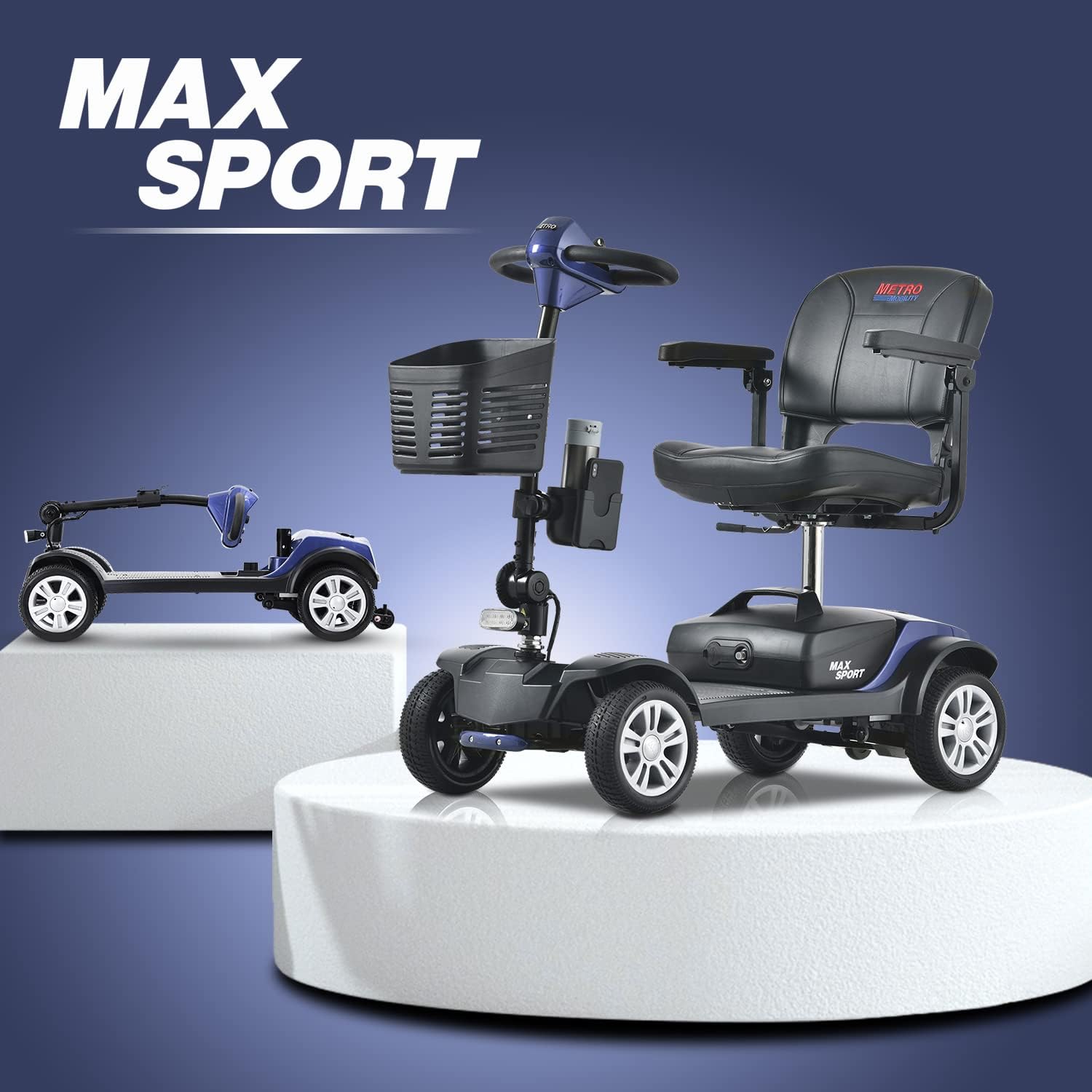 Max Sport Blue Electric Mobility Scooter G631904
