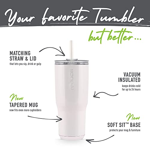 24 oz Dual-Wall Vacuum Insulated Stainless Steel Tumbler with Lid and Straw T1114