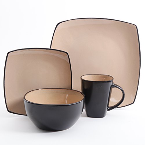 Red Stoneware Dinnerware Set, Service for 4 (16pc) X476