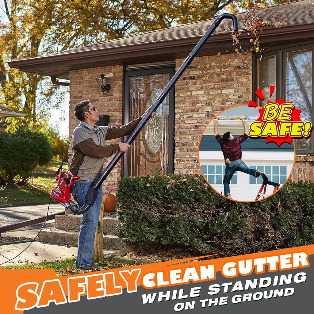 Universal Gutter Cleaning Kit for Leaf Blowers with Vacuum Attachment X4846