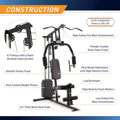 Multifunctional Workout Station 100lbs to 200lbs Stack Home Gym W8663