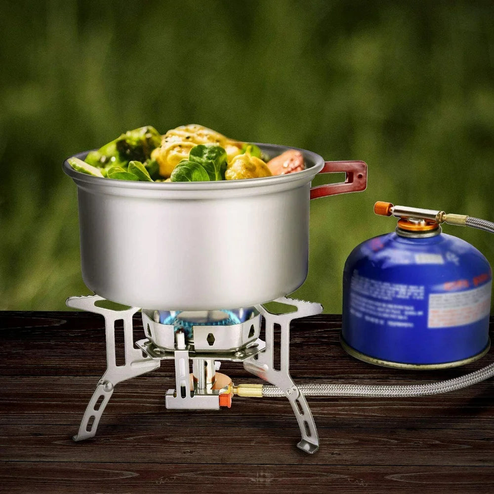 3500W Windproof Camping Folding Gas Mini Stove O73942