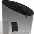 Black Adjustable Portable Cubicle Light Shade with Clamp Y4729