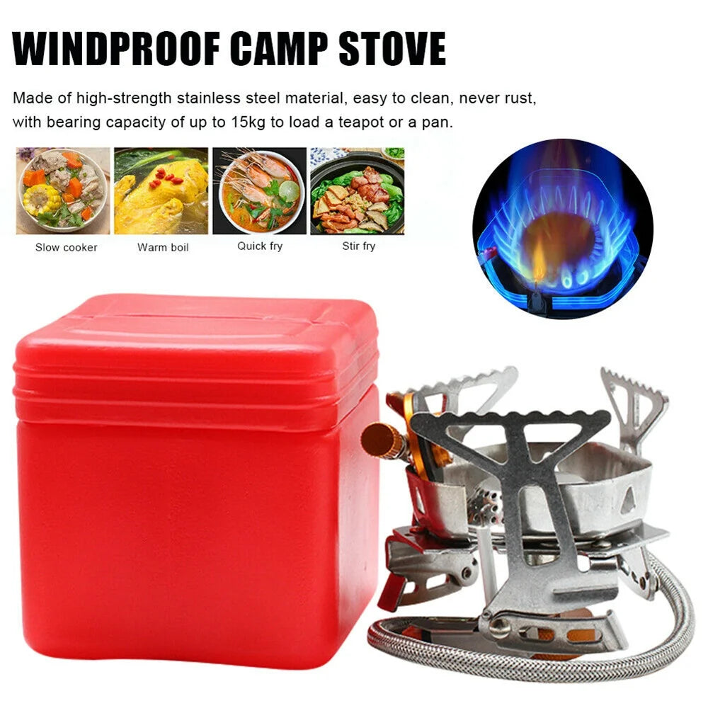 3500W Windproof Camping Folding Gas Mini Stove O73942