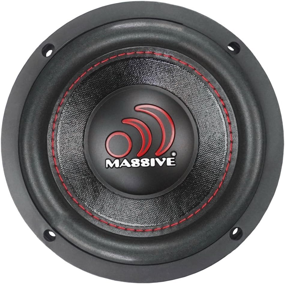 6.5 Inch Car Audio Subwoofer 250 Watt RMS Dual 4 Ohm Y772698