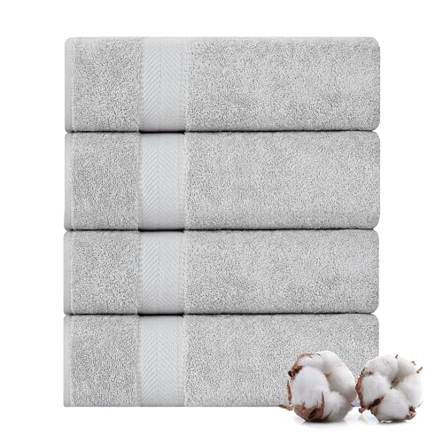 6 Pcs 100% Turkish Cotton Bath Towel Set Green Q610