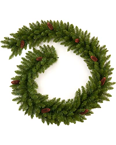 Pre-lit 9 Ft Christmas Garland with 50 Led Lights W859286