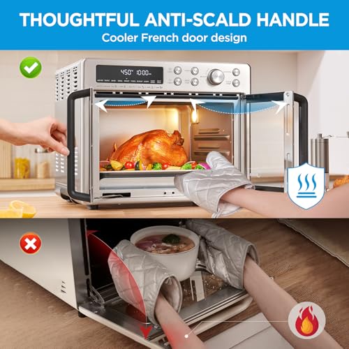 26.4 QT Stainless Steel French Door Toaster Oven Air Fryer Combo W3241