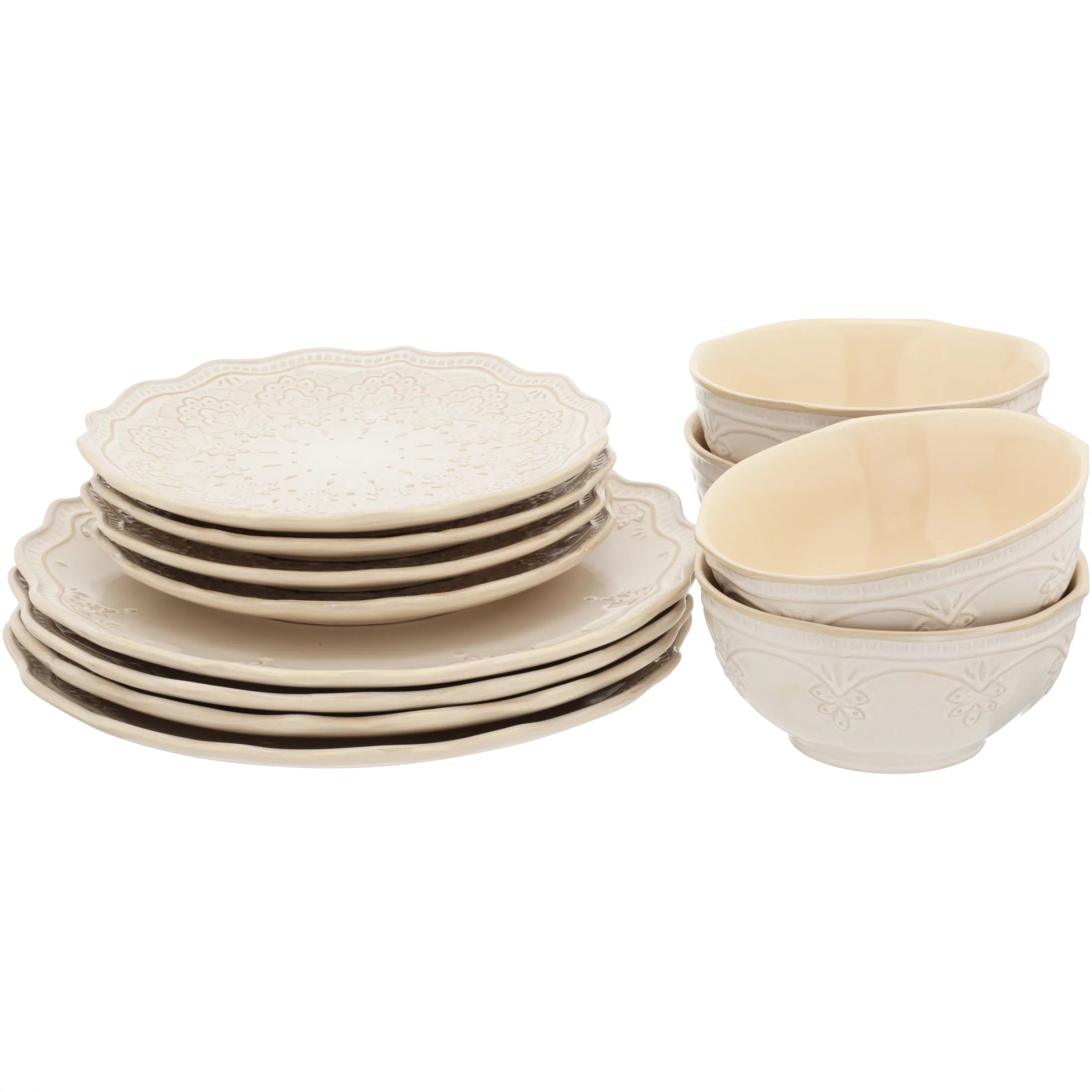 12-Piece Linen Dinnerware Set R919263