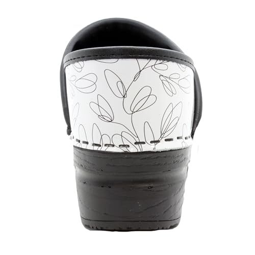 Printed Leather Clogs K449983