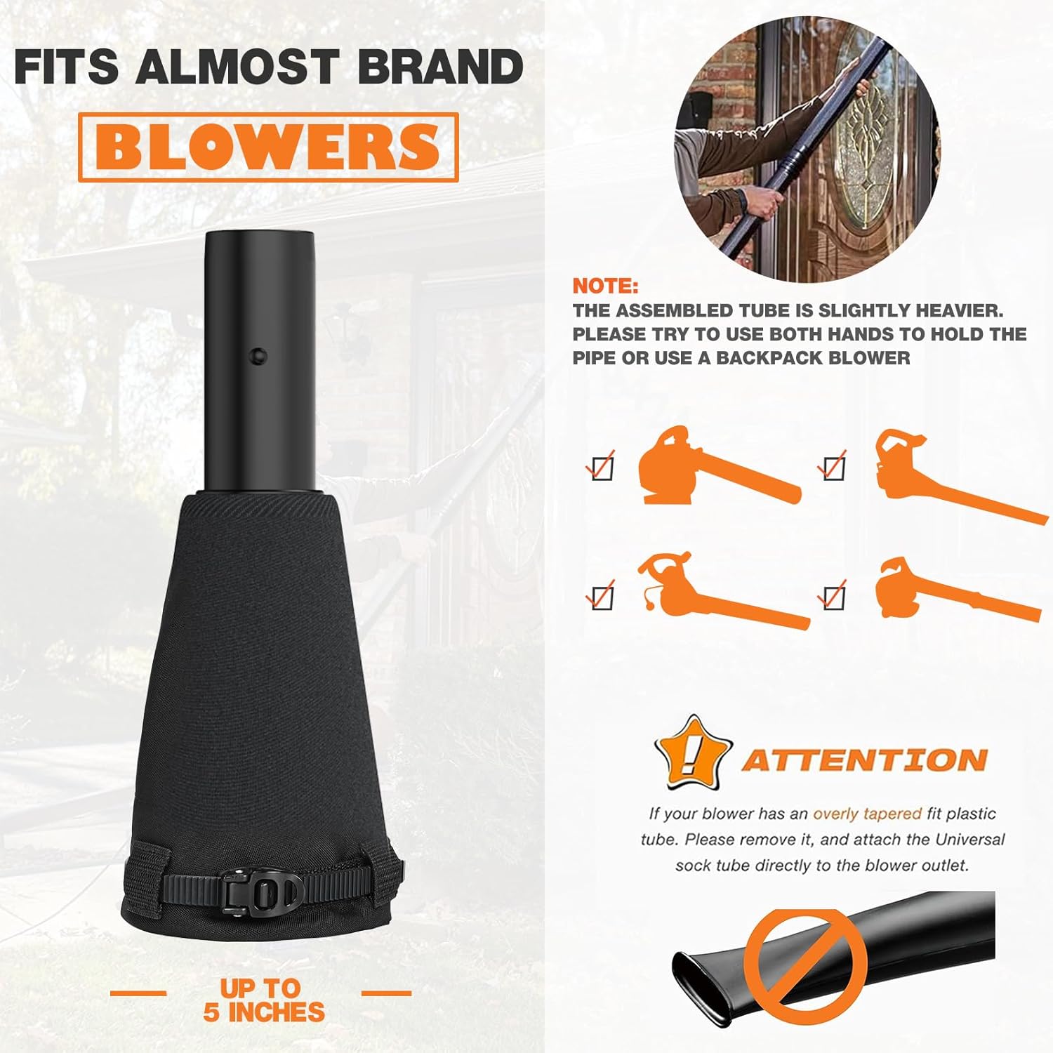 Universal Gutter Cleaning Kit for Leaf Blowers with Vacuum Attachment X4846