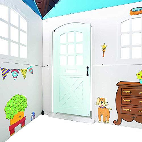 6ft x 6ft x 7 ft Tall Plastic Outdoor Playhouse F63871