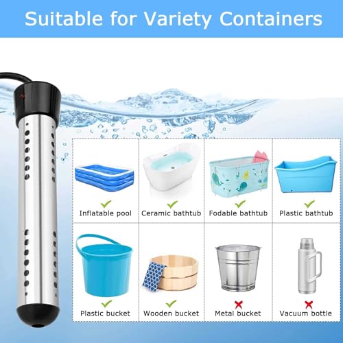 2000W Portable Electric Water Heater with Digital Thermometer Q5341