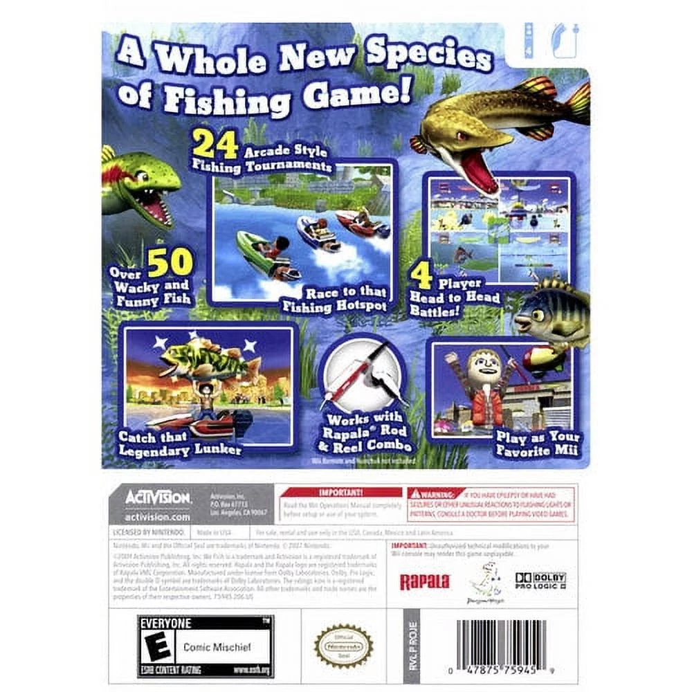 Wii Fishing Game L190