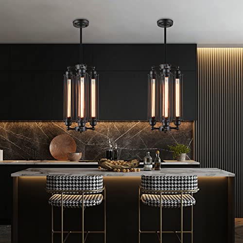 Industrial Steampunk Chandelier Vintage Pendant Light Ceiling Fixture (4 Heads) T62748