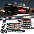 2PCS 70 inch Red White LED Sequential Strobe Light Strip M547804