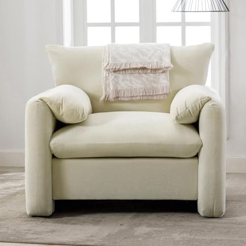 Grey Chenille Oversized Armchair P896