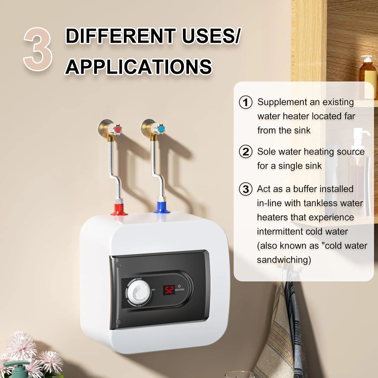 4 Gallon 110V 1.5KW Instant Hot Water Heater Z40372
