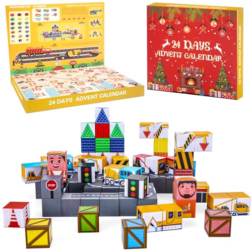 100PCS Magnetic Building Blocks Advent Calendar S236480